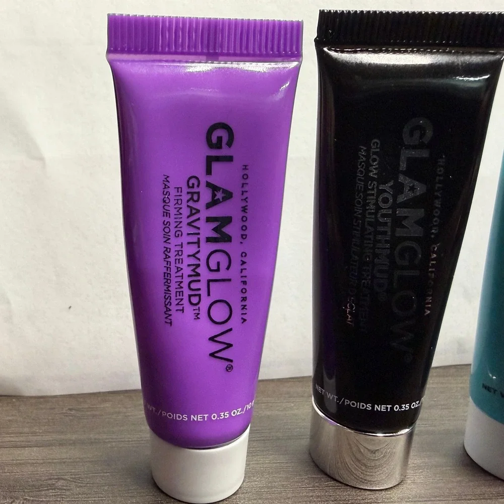 Glamglow Face Mask Set Supermud Youthmud Thirstymud Gravitymud Travel Size 4pc